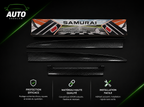 Samurai Guard Protection Rubber Bumper Lip Spoiler - Carbon Look
