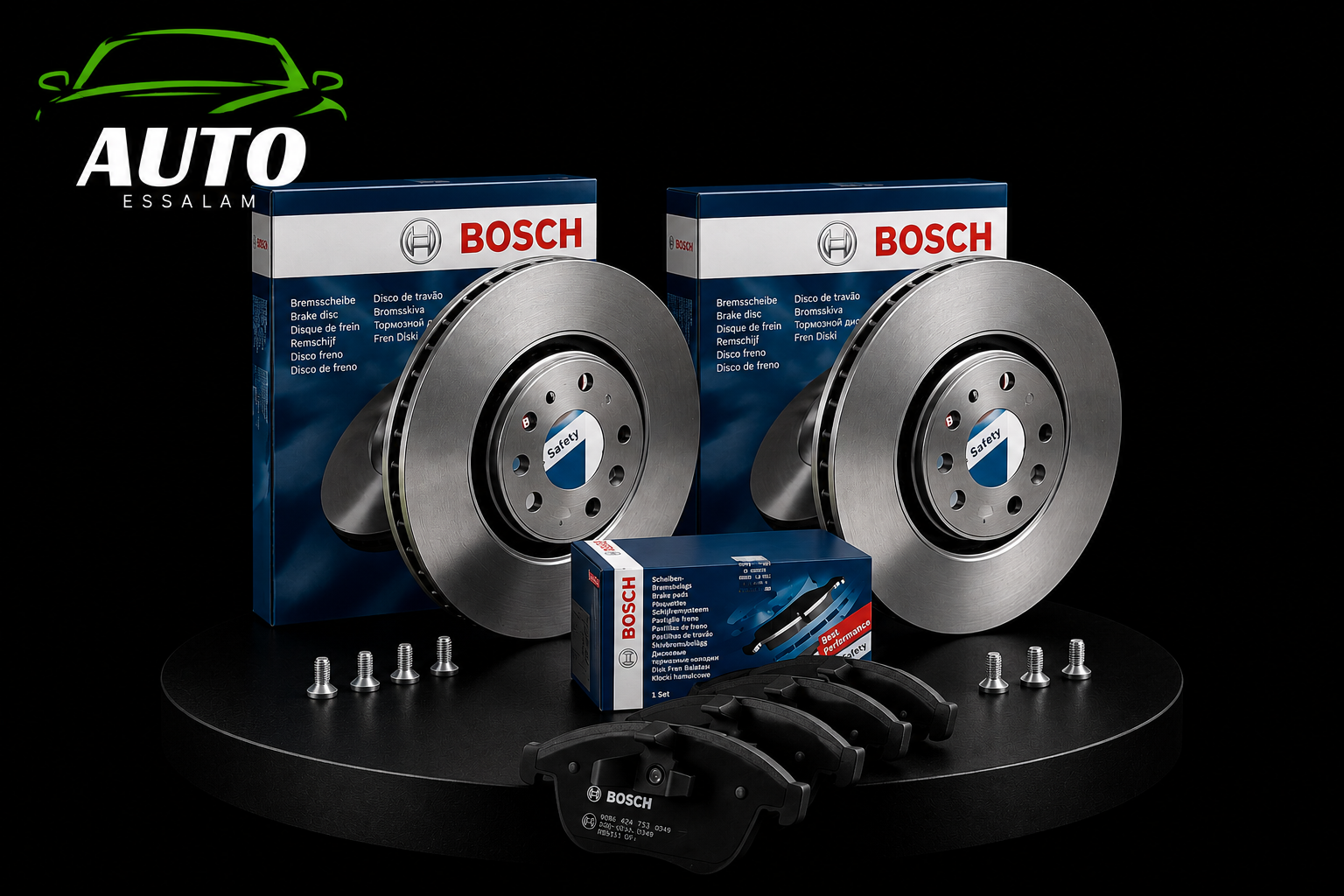 BOSCH Kit disques + plaquettes arrière - Renault Clio