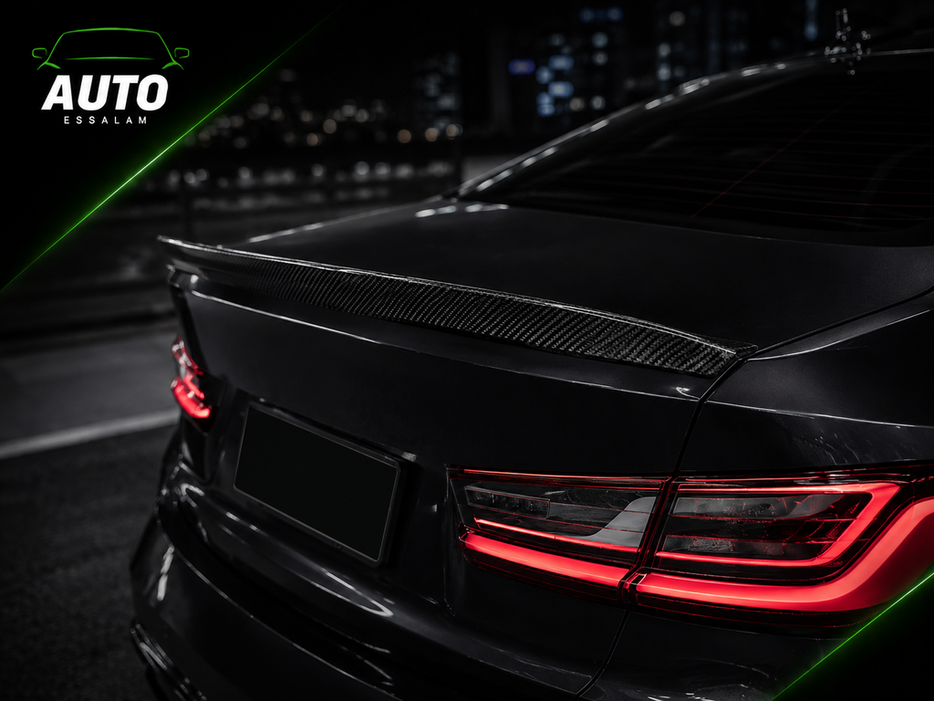 Samurai Guard Protection Rubber Bumper Lip Spoiler - Carbon Look