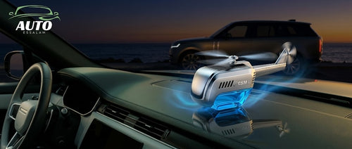 AirCopter™ – Diffuseur de Parfum Voiture Solaire à Rotation Automatique